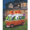 A Holiday Company 7FT inflatable Halloween Vintage Bus, 6 ft Tall, Multi - 3 of 4