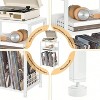 HDZNVF White Side Table With Charging Station, Record Player Stand With Vinyl Storage - 2 of 4
