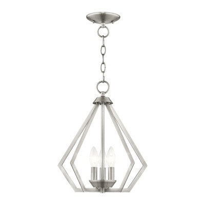 Livex Lighting Prism 3 - Light Chandelier in  Brushed Nickel