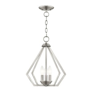 Livex Lighting Prism 3 - Light Chandelier in  Brushed Nickel - 1 of 2