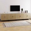 Nathan James Set of 4 Andrew Rattan Storage Cabinet Light Oak - 2 of 4