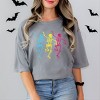 Simply Sage Market Three Skeletons Dancing Neon Garment Dyed Tee - 2 of 4