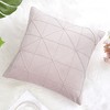 PiccoCasa Velvet Soft Square Decorative Plaid Throw Pillow Cases - 3 of 4