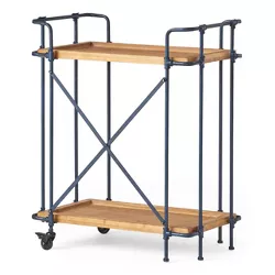 Eden Firwood and Iron Bar Cart - Antique Finish - Christopher Knight Home