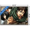 Trends International Attack on Titan: Season 2 - Intense Framed Wall Poster Prints - 3 of 4