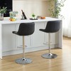 LOVMOR Counter Height Bar Stools Kitchen Island Barstools Adjustable Swivel Counter Stool Bar Height Island Chairs with Back,Set of 2 - 4 of 4