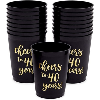 Fiesta 40th Birthday Cups, Fiesta Theme Cups, Fiesta Birthday