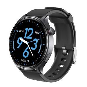 HONGGE Smart Watch with 1.46" HD Display, Bluetooth Calling, Blood Oxygen Monitor, 100+ Sports Modes, Bonus Leather Strap Included - 1 of 4