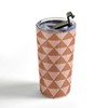 June Journal Triangular Lines in Terracotta Travel Mug 20 oz Stainless Steel Travel Mug - Deny Designs - image 4 of 4