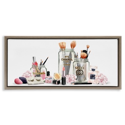 Stupell Industries Floral Makeup Collection Still Life, 31" x 14"
