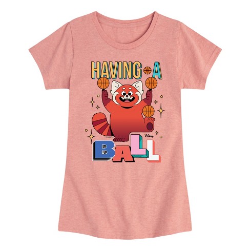 Girls' - Turning Red - Having A Ball Fitted Short Sleeve Graphic T-Shirt - image 1 of 4