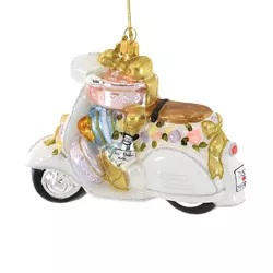 Huras 4.5" Wedding Scooter  Dated 2022 Ornament Wedding Bride Marriage  -  Tree Ornaments