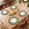 REGALWOVEN Round Farmhouse Placemats Set of 6 Placemats for Dining Table Decor Indoor Outdoor Washable Kitchen Table Mat Wipe Clean - 3 of 4