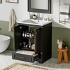 Kumasinova 24" Bathroom Vanity,Freestanding Storage Cabinet with Ceramic Sink Combo,2 Doors,1 Drawer,Adjustable Shelves,300LB Capacity Vanity - 2 of 4