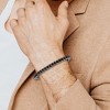 Metallo Mens Stainless Steel 5mm Franco Chain Bracelet - Oxidized - Black - 8.5 Inch - 2 of 4