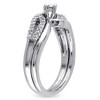 EVERLY JEWELRY | Sterling Silver 1/4 CT TW Diamond Bridal Set - 2 of 4