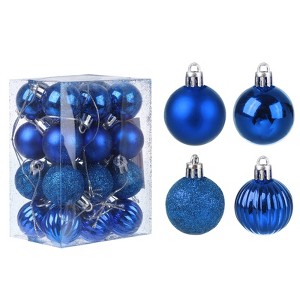 Unique Bargains Acrylic DIY Craft Party Christmas Tree Ornament Hanging Balls 1.18" 24 Pcs - 1 of 4