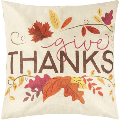 Set of 4 Autumn Quotes Polyester Pillow Covers