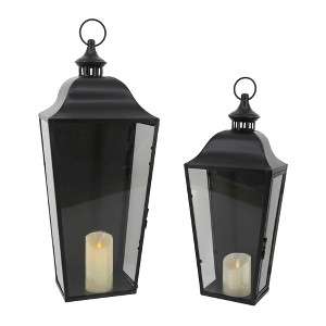 Transpac LED Metal Oversized Wall Lanterns Set of 2 Home Decorations Spring - 1 of 1