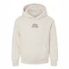 The Juniper Shop Embroidered Rainbow Heart Youth Hoodie - 2 of 3