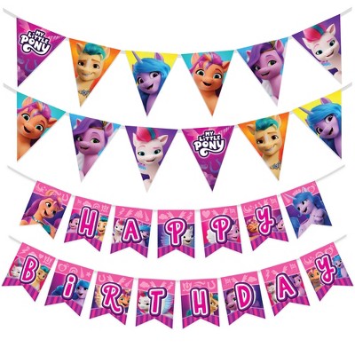 Treasures Gifted My Little Pony Banner & My Little Pony Pennants Kit