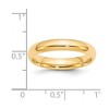 Black Bow Jewelry 2mm to 6mm 14K Yellow Gold Domed Comfort Fit Band - 4 of 4