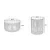Set of 2 Rustic Coffee Table and Side Table,Acacia Wood Accent Table Set with Iron Frame,Modern Woven Rope Table Set for Living Room-Coolbibila - 4 of 4
