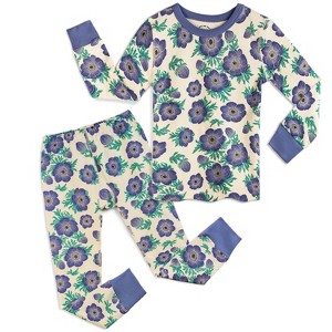 Mightly Toddler Fair Trade 100% Organic Cotton Tight Fit Pajama Set - 1 of 4