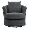 NicBex Modern Swivel Chair with Solid Wood Frame for Living Room, Accent Chair Chenille Upholstery Sofa Chair - 2 of 4