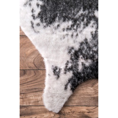 Nuloom Halina Faux Cowhide Area Rug Target