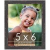 PosterPalooza | Photo Size Shabby Chic Black Picture Frame - UV Acrylic, Foam Board Backing, Hanging Hardware - 2 of 4