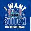 Men's - Lilo and Stitch - I Want A Stitch For Christmas Short Sleeve Graphic T-Shirt - 2 of 4