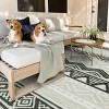 Lahome Waterproof Outdoor Reversible Boho Plastic Straw Mat for Patio,Balcony,Deck - 2 of 4