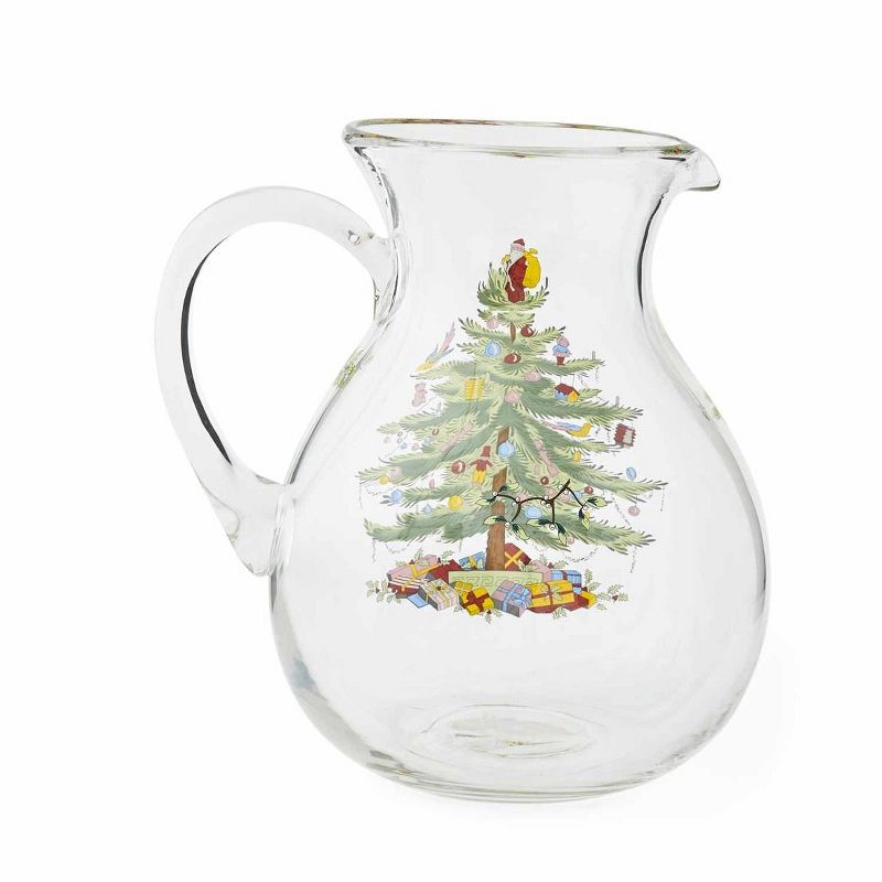 Spode Christmas Tree Glass Pitcher - 6 Pt., 4 of 6