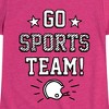 Girls' - Instant Message - Go Sports Team Fitted Short Sleeve Graphic T-Shirt - 2 of 4