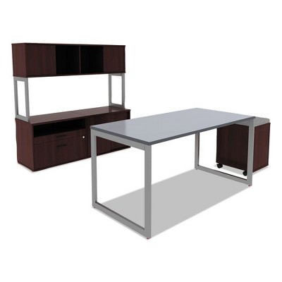 Mahogany Mobile 2-Drawer Lockable Pedestal File Cabinet