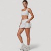 Anna-Kaci Women's Square Neckline Sports Bra with Supportive Underband for Low to Medium Impact Activities - 3 of 4