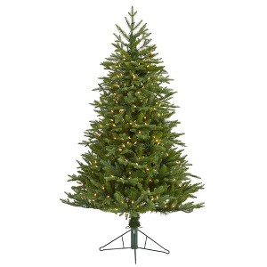 Nearly Natural 5' Cambridge Fir Prelit LED Multifunction Light Artificial Christmas Tree - 1 of 1