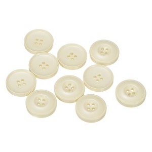 Unique Bargains Resin DIY Craft Flat 4-Hole Sewing Buttons 10 Pcs - 1 of 4
