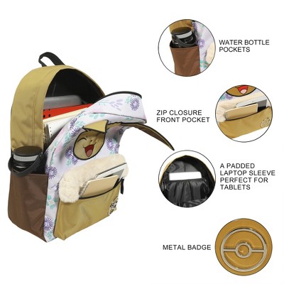 Pokemon Pokémon Eevee All-Over Print Characters 17" Adult Backpack — фото 3