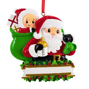 Polarx 3.75 In Baby In A Santa Sack Christmas Tree Ornament , Christmas Decor Christmas First Baby (1PC) - 1 of 4