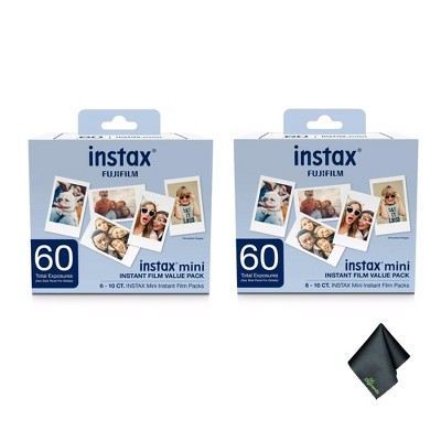 thumbnail image 2 of Instax Mini Film Fujifilm Instax Wide Film 40 Exposures Cleaning Cloth Bundle Instax Mini Evo 2 of 11