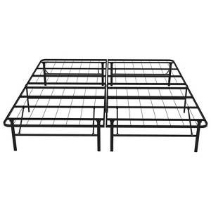 MAKE CHANGE Twin Size Foldable Metal Bed Frame 500lb Capacity Steel Slat Platform Foundation No Box Spring Needed - 1 of 4