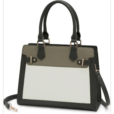 Handbags for Women, Tote Shoulder Bag Satchel Black Purse and PU Leather Top Handle for ladies