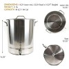 GasOne 10 Gallon Stainless Steel Home Brew Kettle Pot Pre Drilled 4 PC Set with Tri Ply Bottom, Stainless Steel Lid, Thermometer, Ball Valve Spigot - 2 of 4