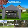 WhizMax Carport & Party Tent, Heavy Duty Portable Garage Car Port Canopy with 4 Roll-up Doors & 4 Windows - 3 of 4