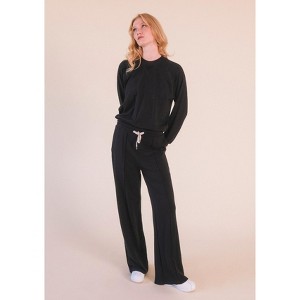 POPLINEN Women's Betty Organic Cotton + Tencel™ Wide Leg Pant - 1 of 4