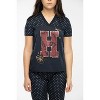 Harry Potter Juniors' H Is For Harry Gryffindor Athletic Jogger Pajama Set Navy Blue - 4 of 4