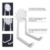 Munora - 8-Piece Heavy Duty Garage Hooks - Utility Steel Wall-Mounted Storage Organizer for Tools, Garden Gear & Bulk Items - Black & White - 4 of 4