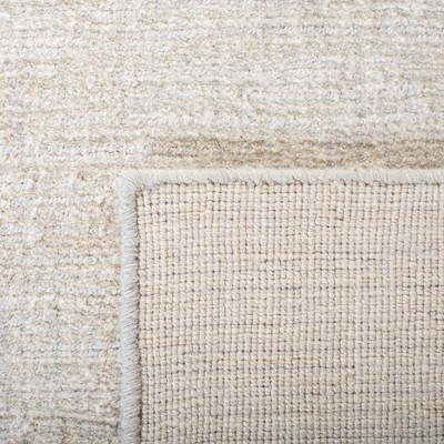 Beige Hand-Knotted Cotton Area Rug 4x6 Feet